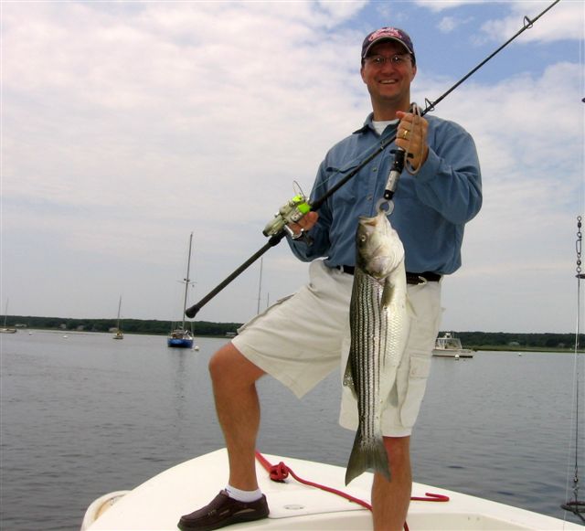 Fishing for Striper on the Saco